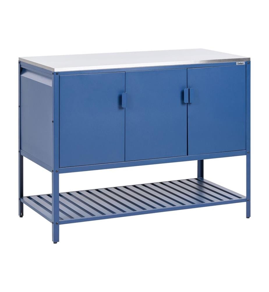 Meuble de cuisine d'extérieur MAENZA Métal Bleu