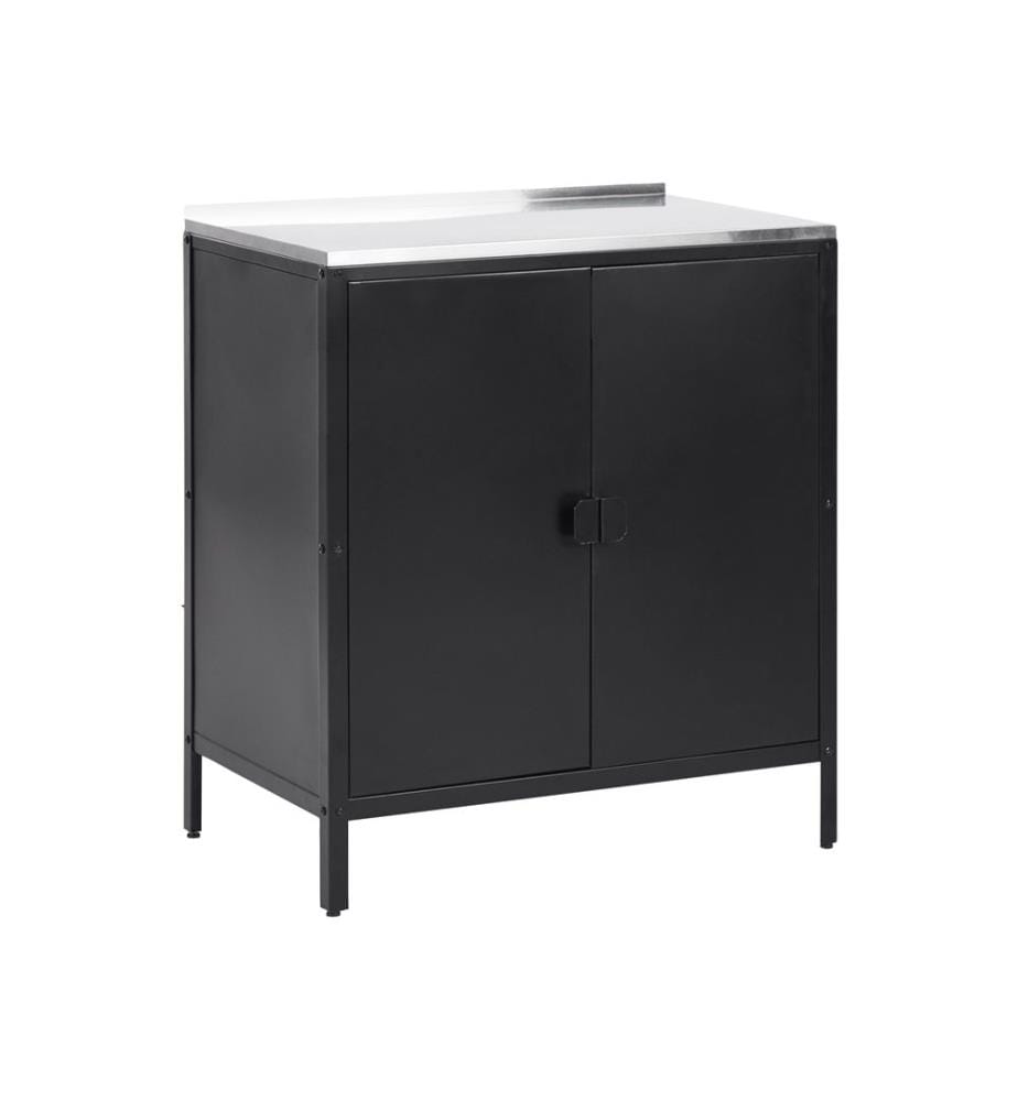 Meuble de cuisine d'extérieur VILAMA Métal Noir