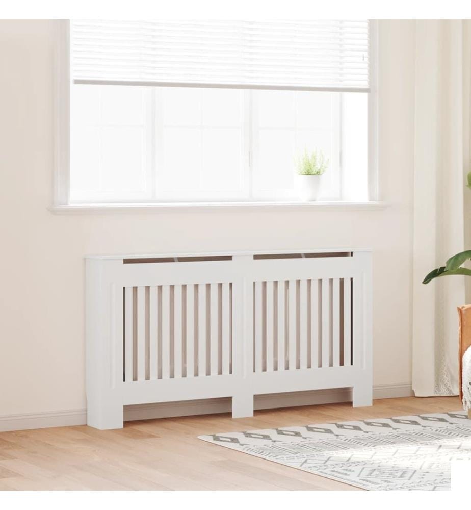 Cache-radiateur 152 cm MDF Blanc