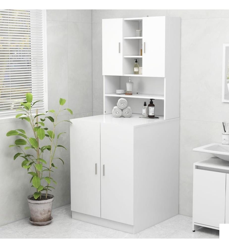 Meuble pour machine à laver Blanc