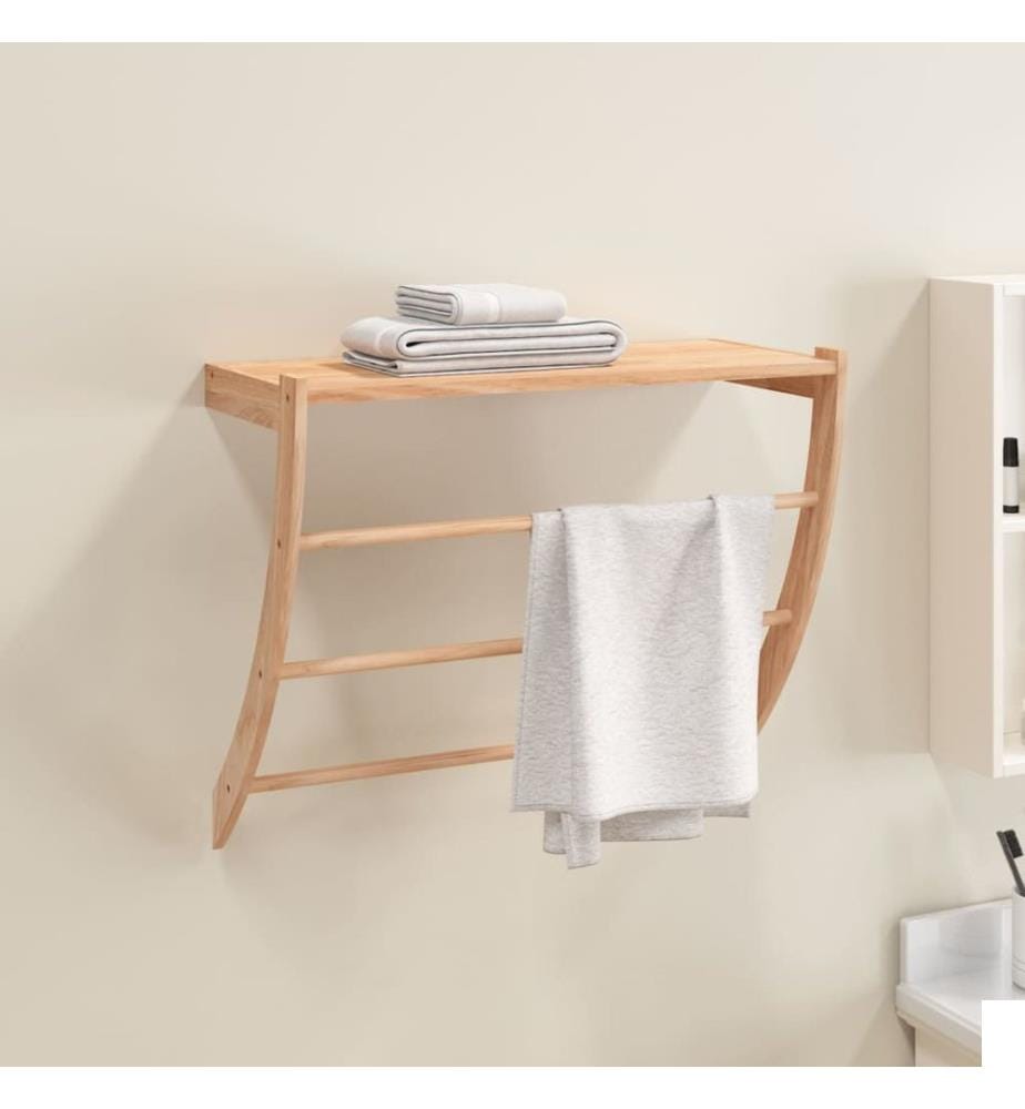 Porte-serviette 60x25,5x49 cm Bois massif de noyer