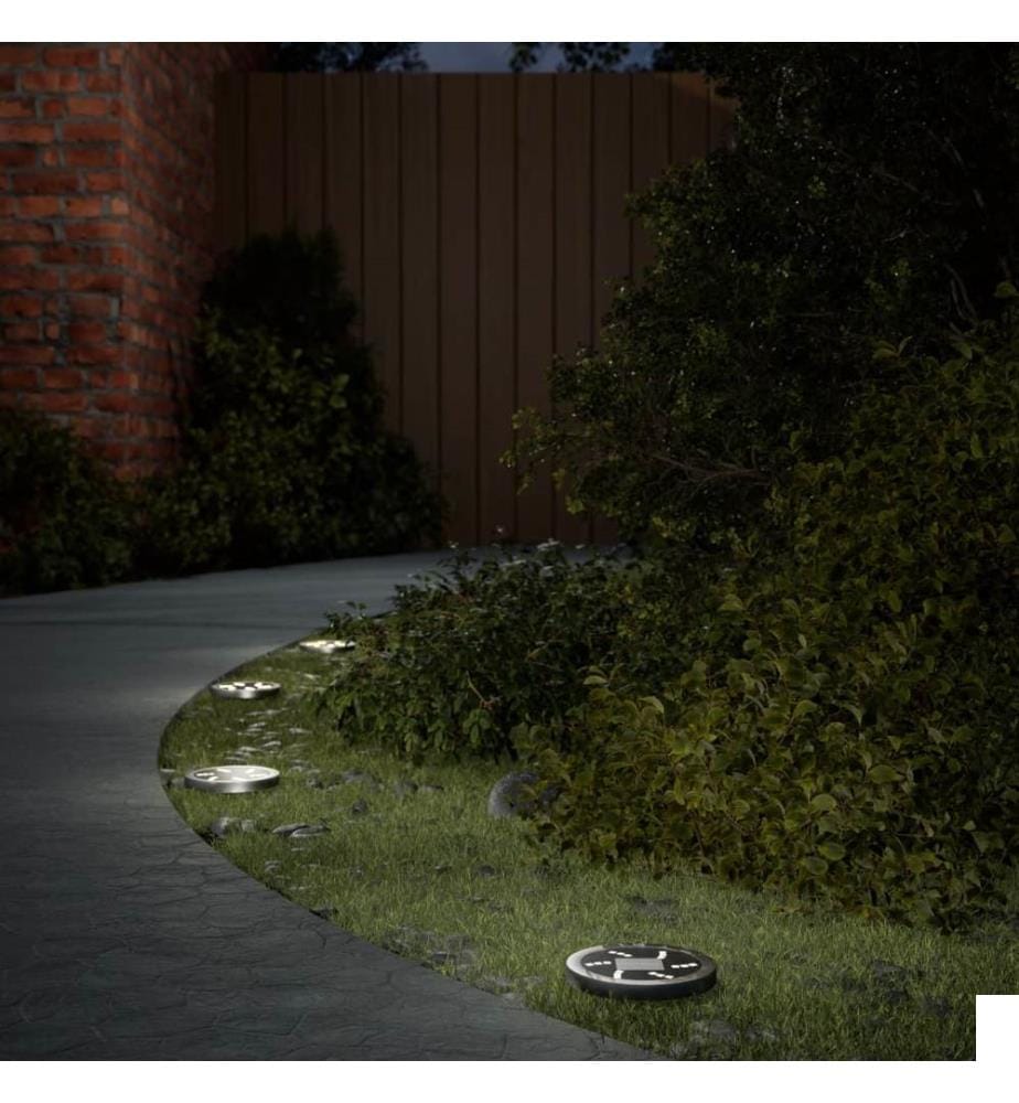 Lampes solaires de sol et piquets de sol extérieur 4 pcs