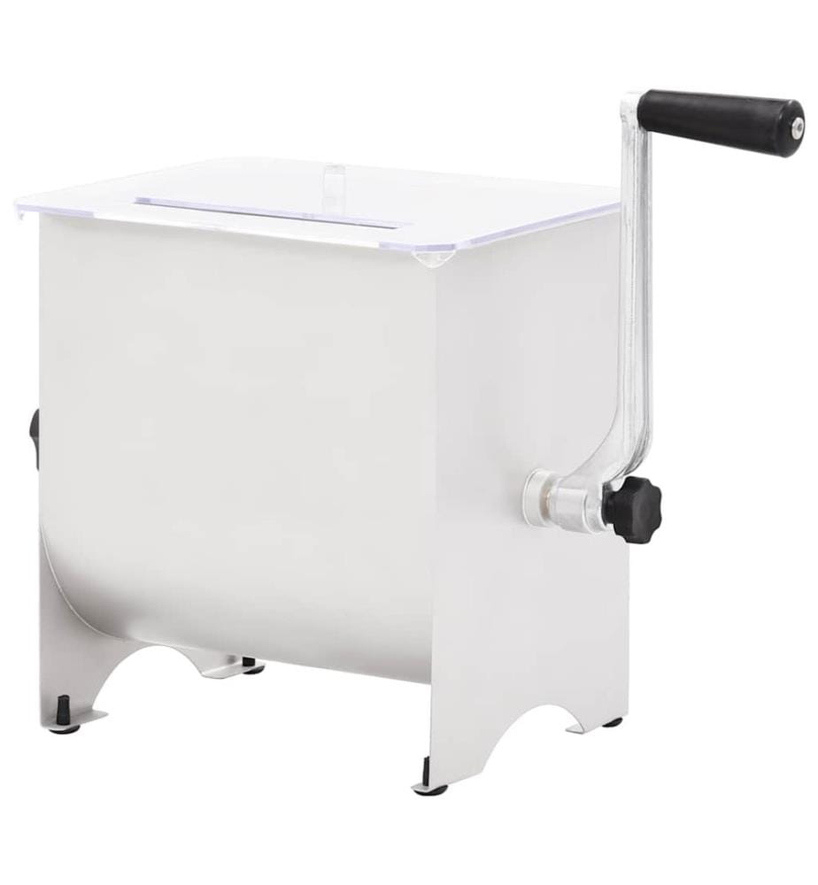 Mélangeur de viande manuel avec couvercle Argenté Inox
