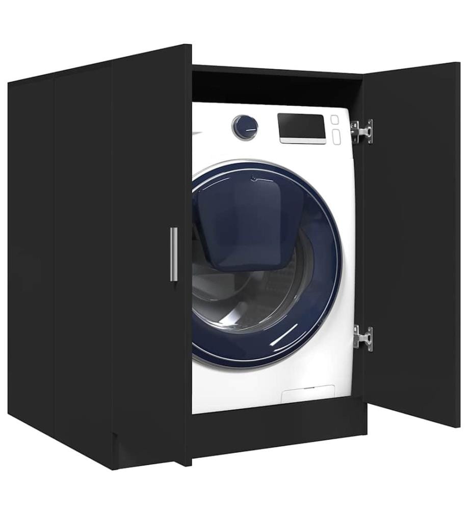 Meuble pour machine à laver Noir 71x71,5x91,5 cm