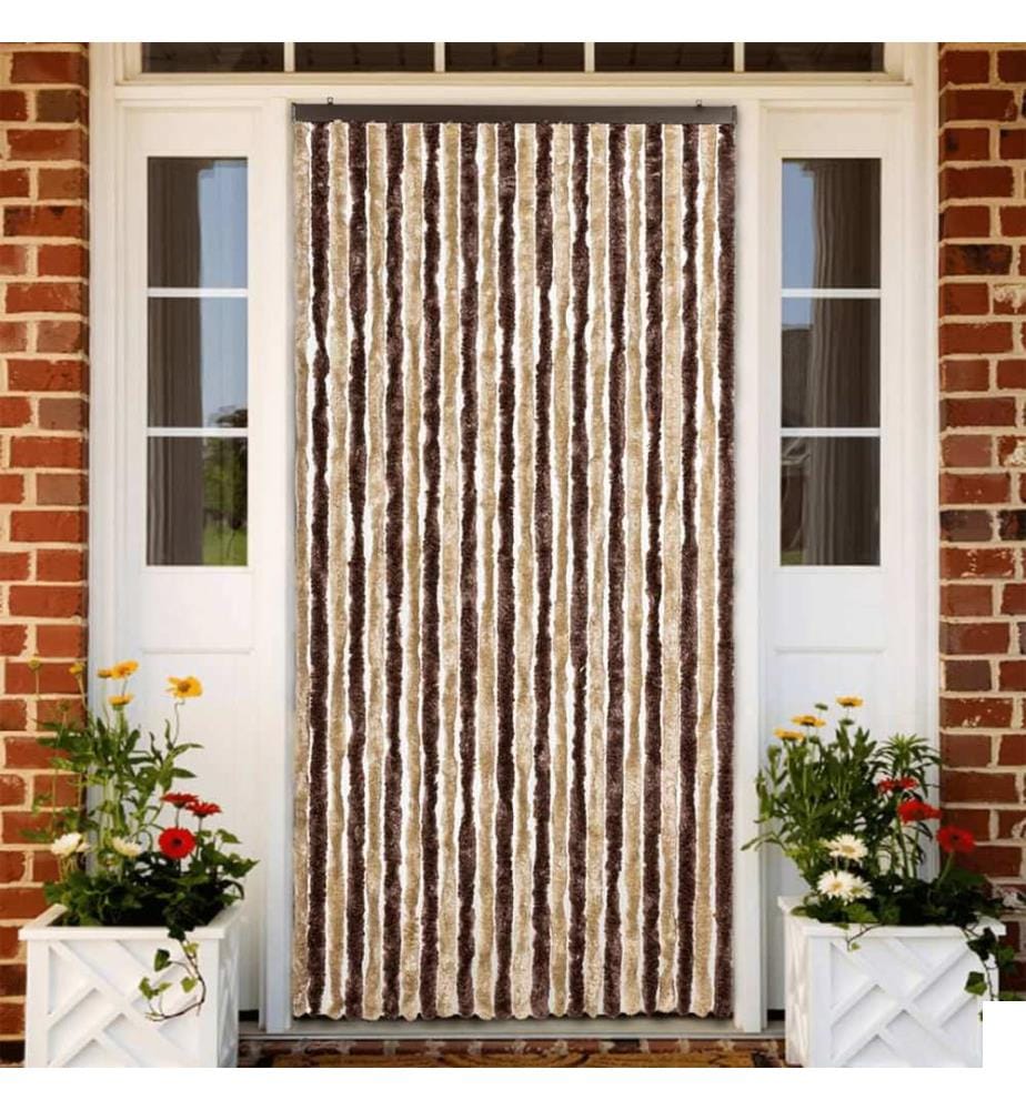 Moustiquaire Beige et marron clair 100x220 cm Chenille