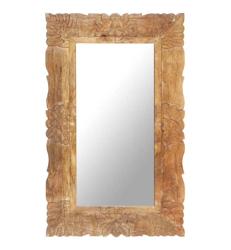 Miroir 80x50 cm Bois de manguier massif
