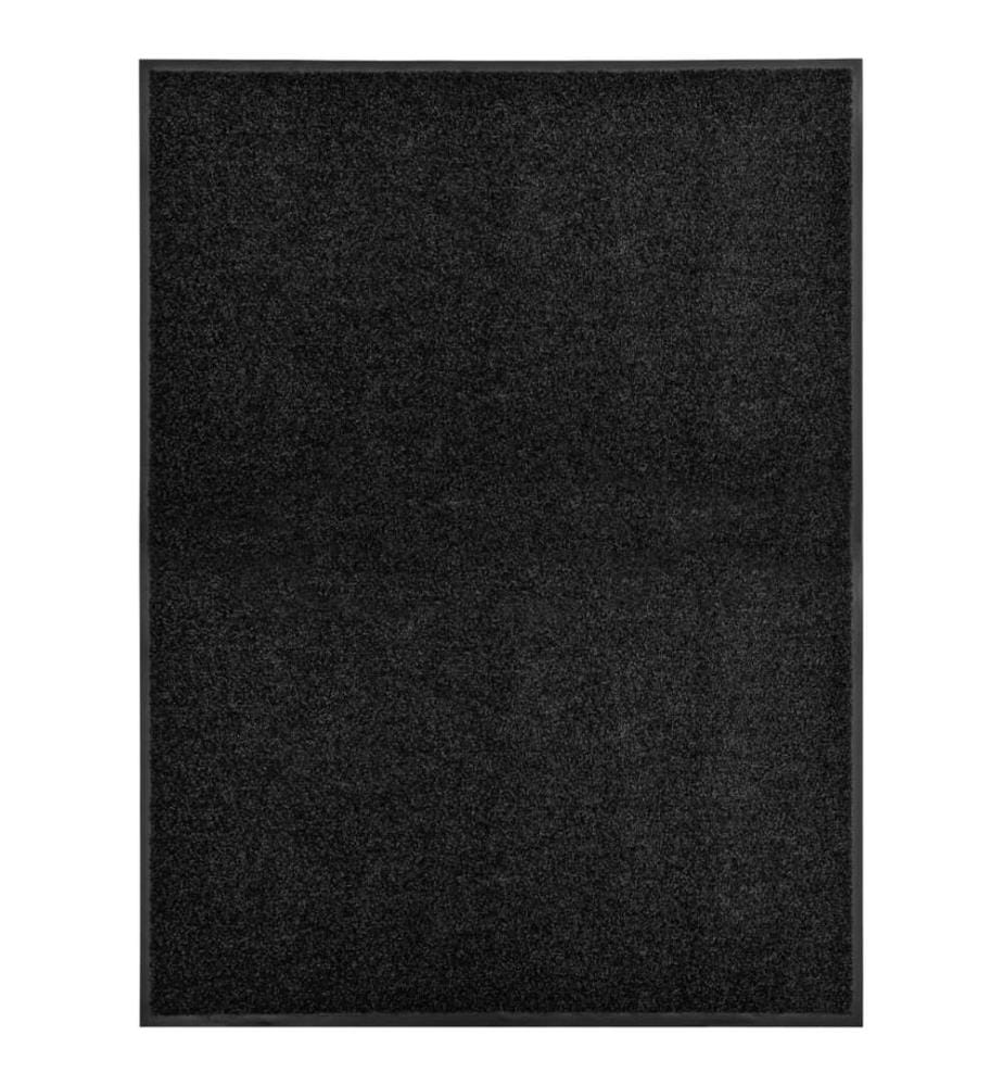 Paillasson lavable Noir 90x120 cm