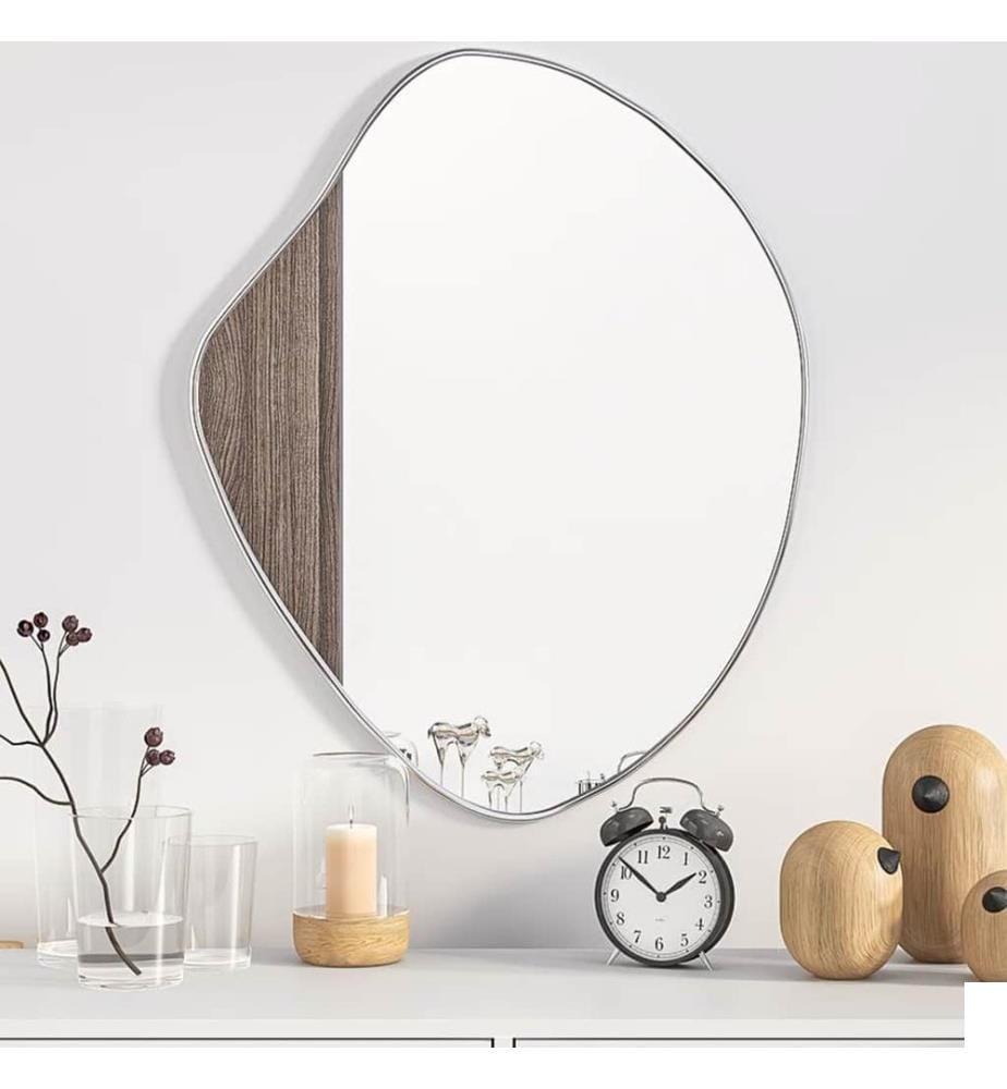 Miroir mural Argenté 60x50 cm
