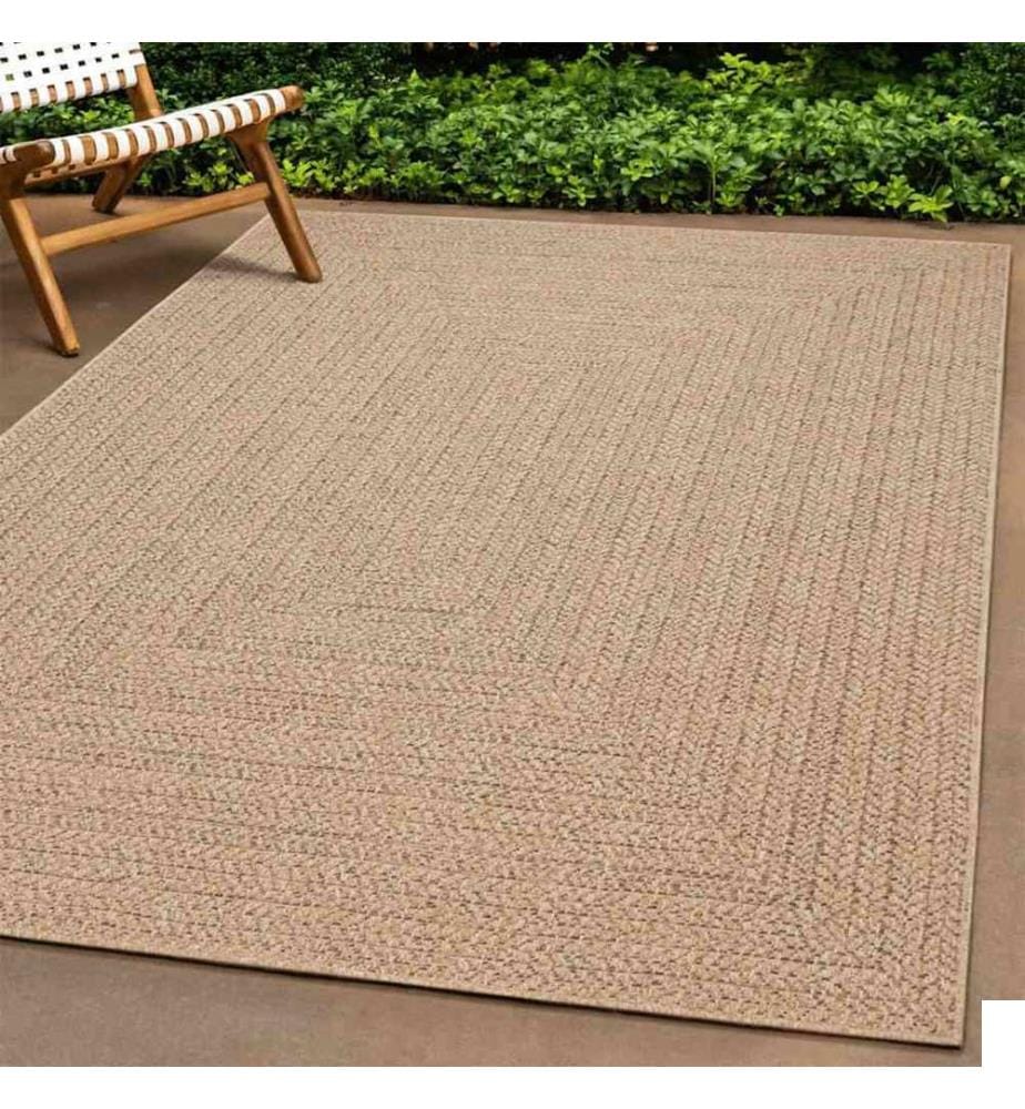 Tapis ZIZUR 60x110 cm aspect de jute intérieur et extérieur