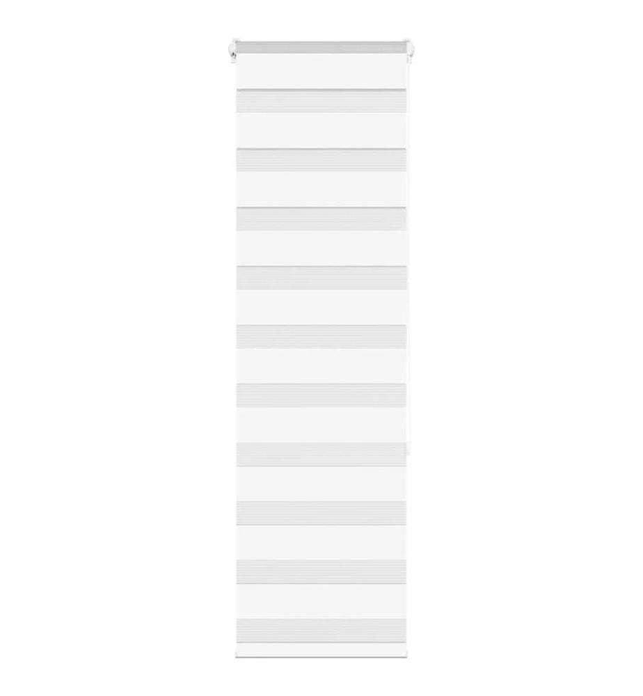 Store zèbre blanc 45x150 cm largeur du tissu 40,9 cm polyester