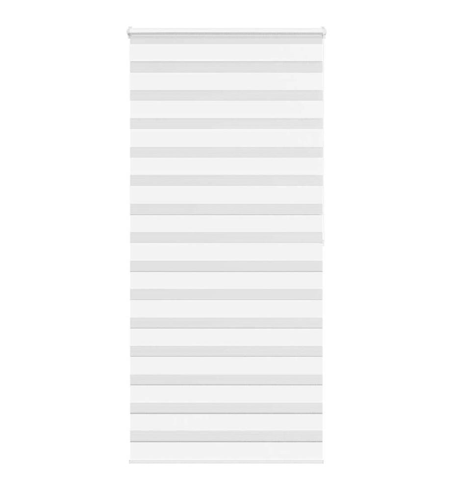 Store zèbre blanc 100x200 cm largeur du tissu 95,9cm polyester