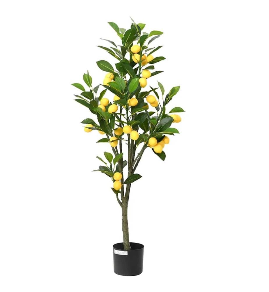 Citronnier artificiel 136 feuilles 120 cm vert