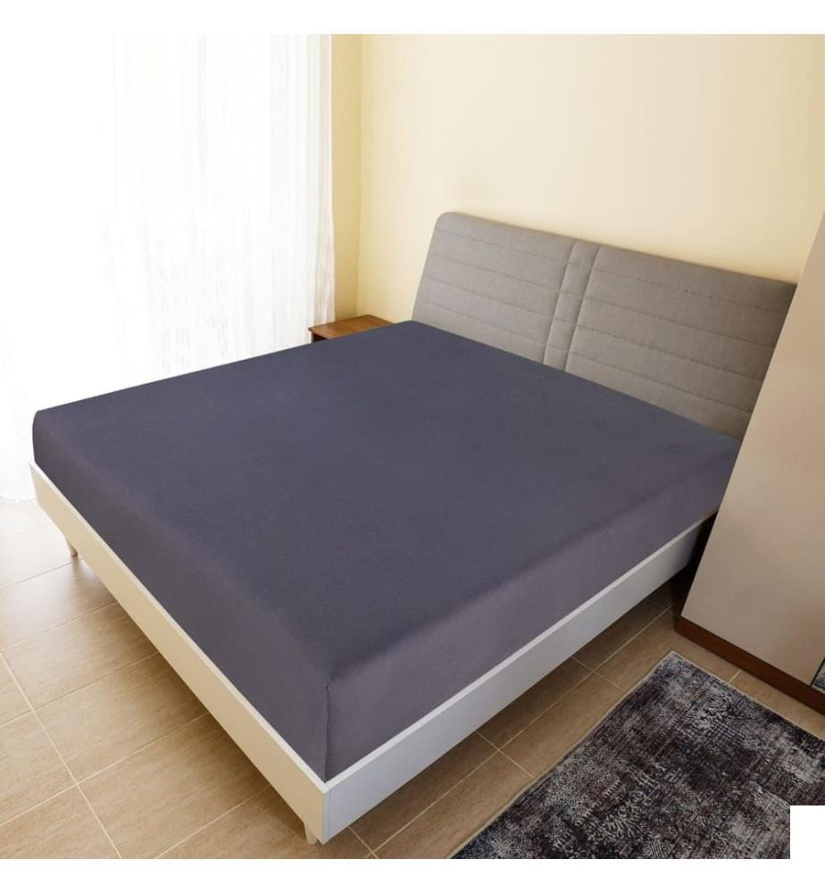 Draps-housses Jersey 2 pcs Anthracite 140x200 cm Coton
