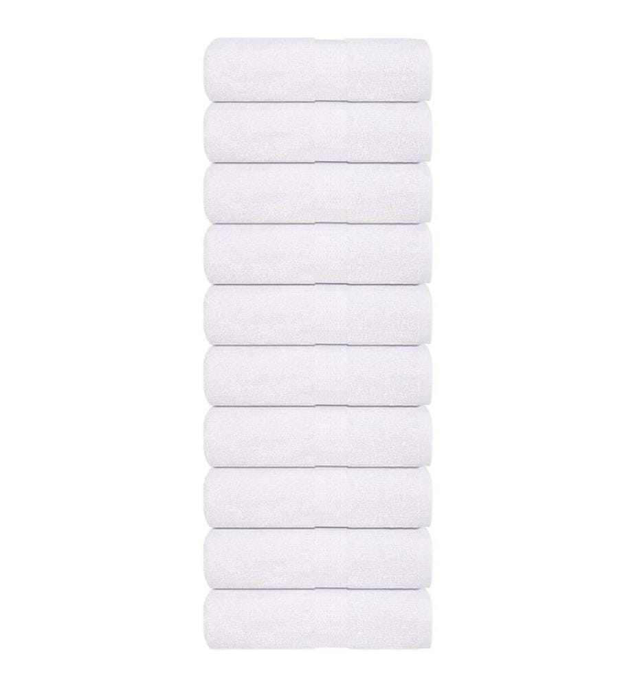 Gants de toilette FROGN 10 pcs blanc 15x21 cm 360 g/m²