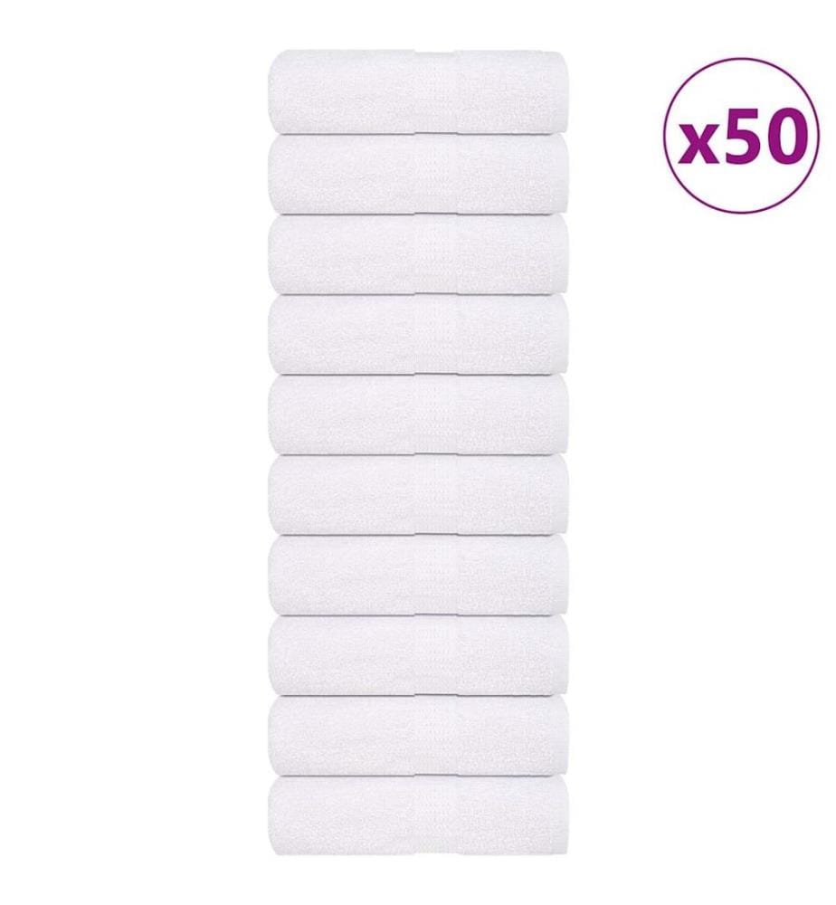 Serviettes de toilette FROGN 50 pièces Blanc 30x30 cm 360 g/m²