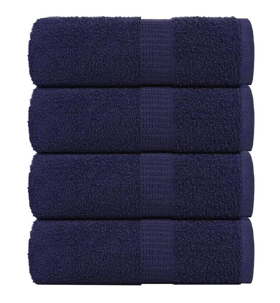 Serviettes d'invité FROGN 4 pcs bleu marine 30x50 cm 360 g/m²