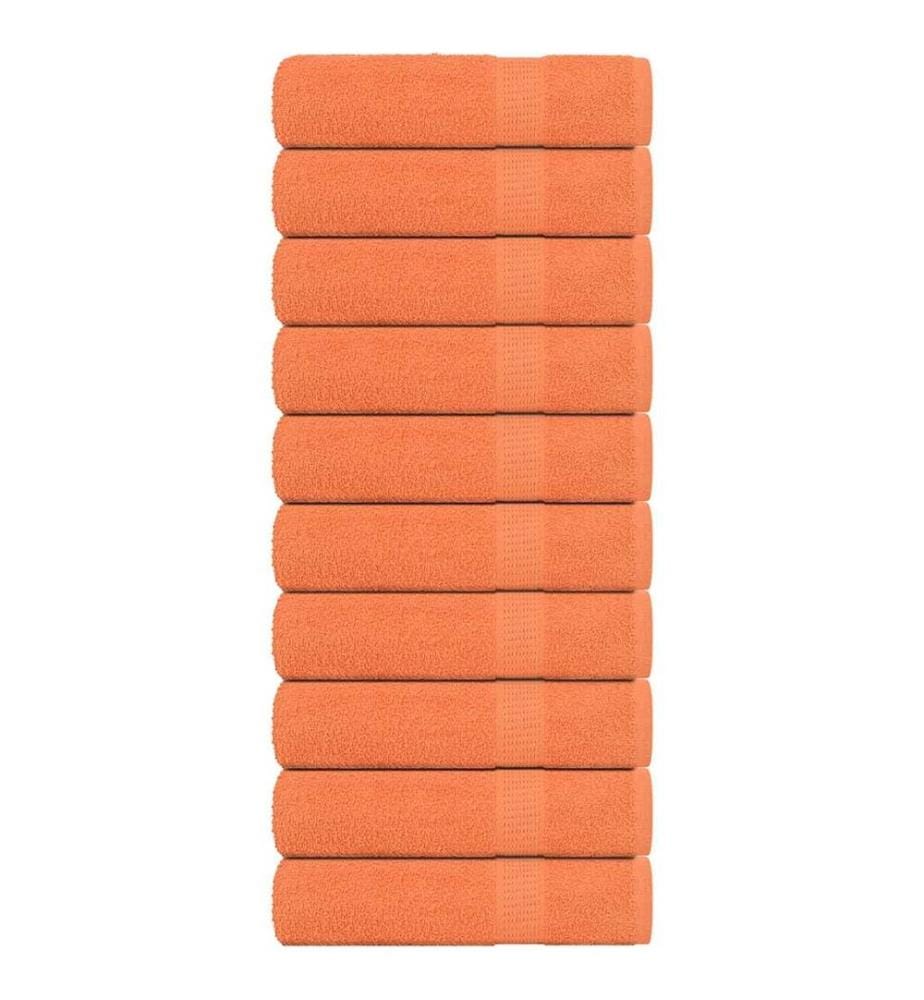 Serviettes de bain FROGN 10 pcs orange 100x150 cm 360 g/m²