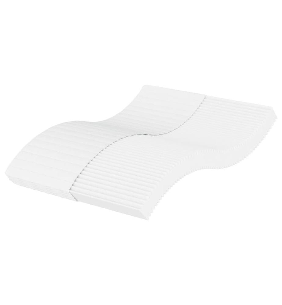 Matelas en mousse blanc 120x200 cm dureté H2 H3
