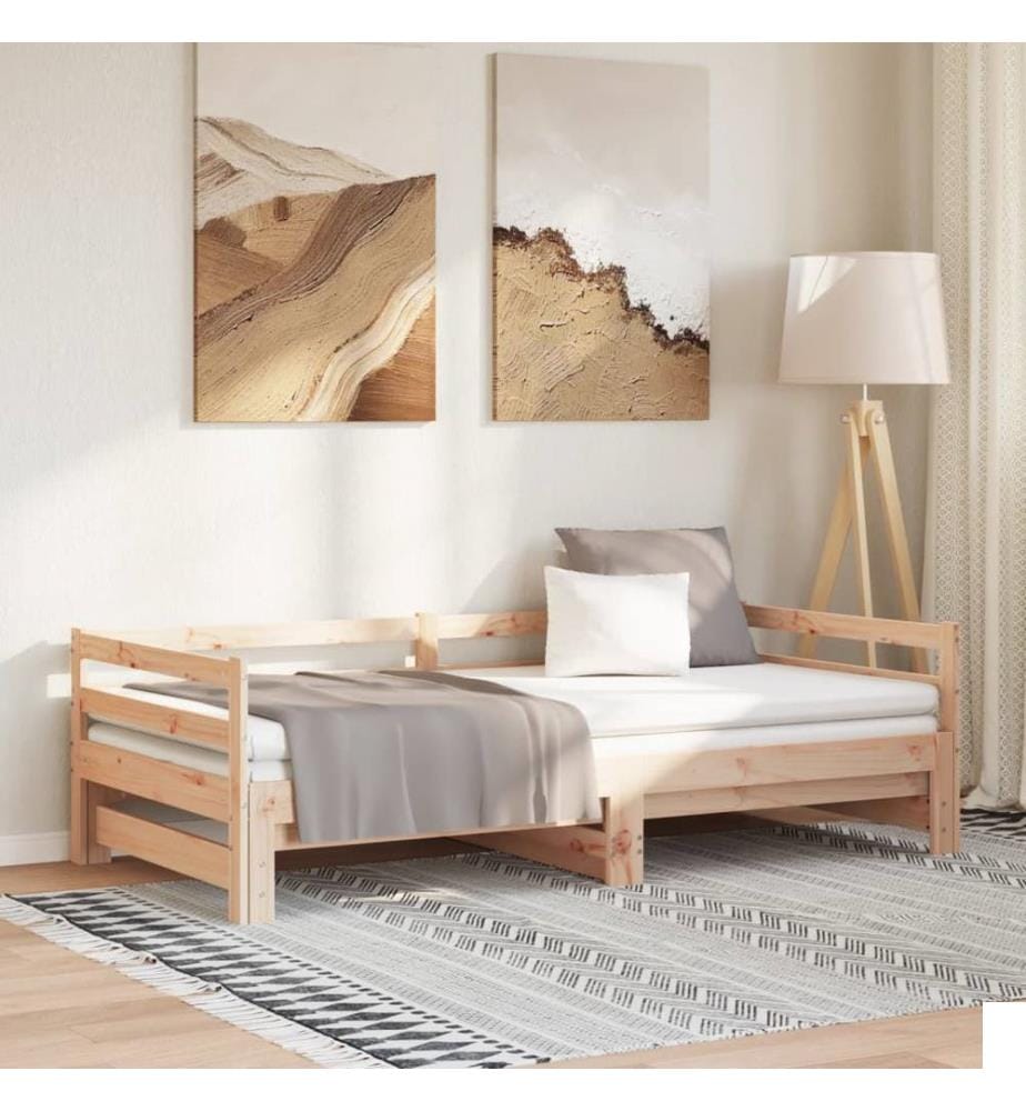 Lit coulissant sans matelas 80x200 cm