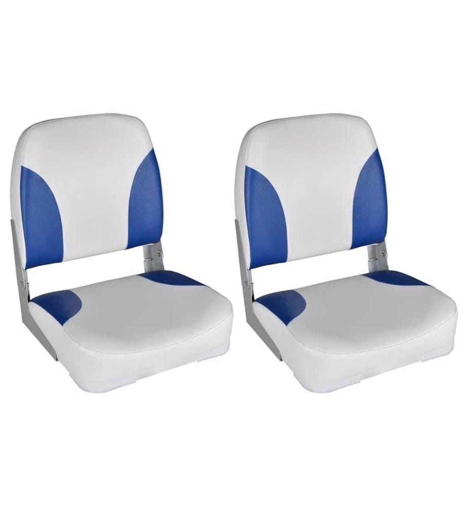 Sièges de bateau lot de 2 Dossier pliable avec oreiller