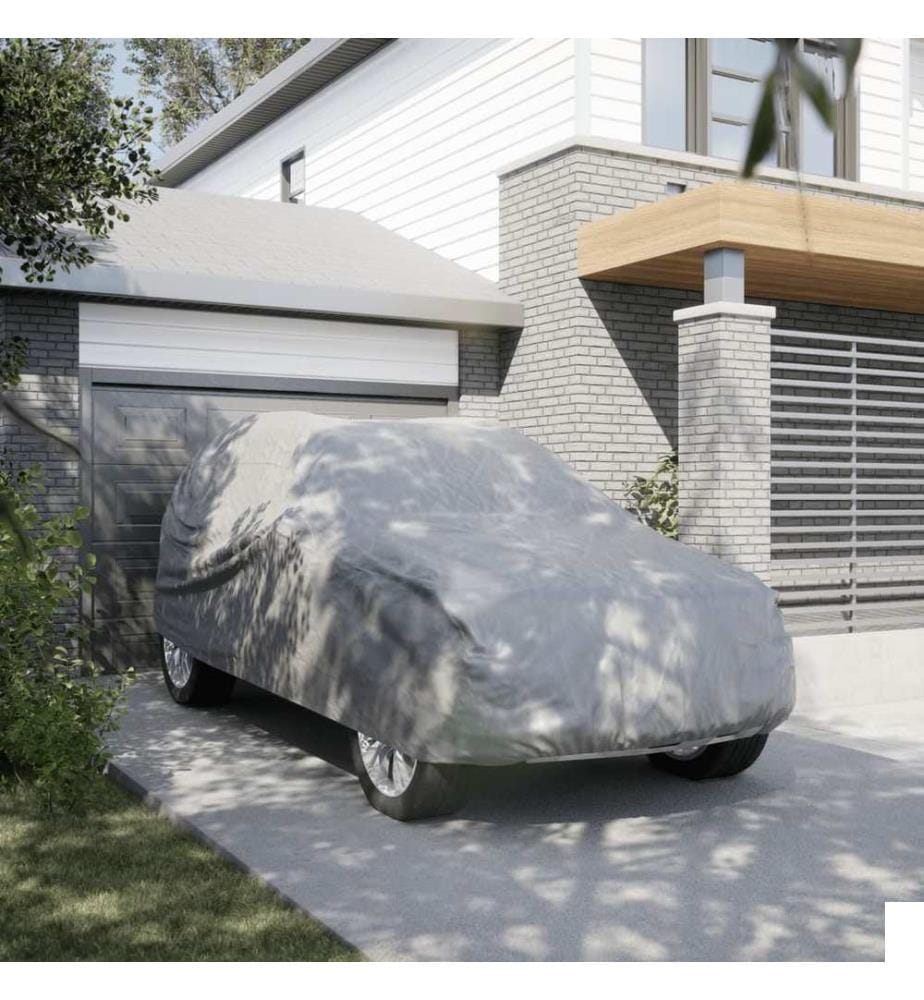 Housse de voiture SUV complète gris M tissu non tissé