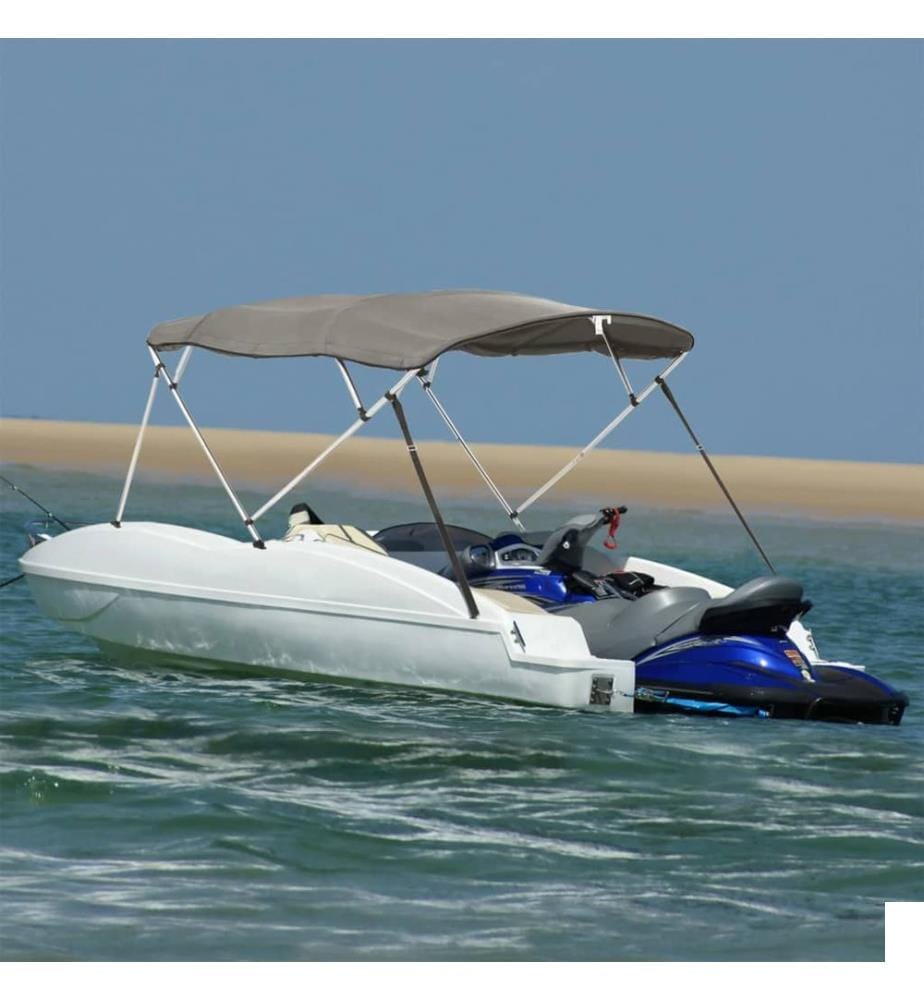 Toit bimini à 4 arceaux parois latérales 243x(230-244)x137 cm