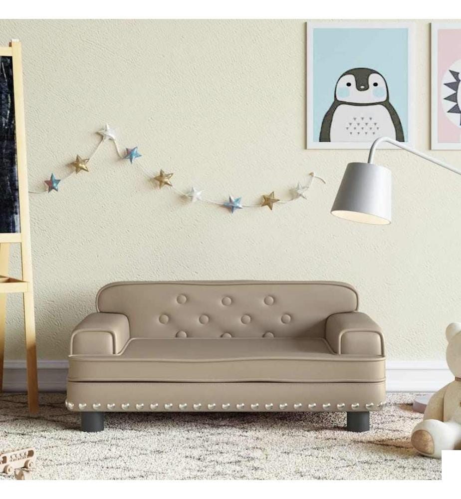 Canapé pour enfants cappuccino 70x45x30 cm similicuir