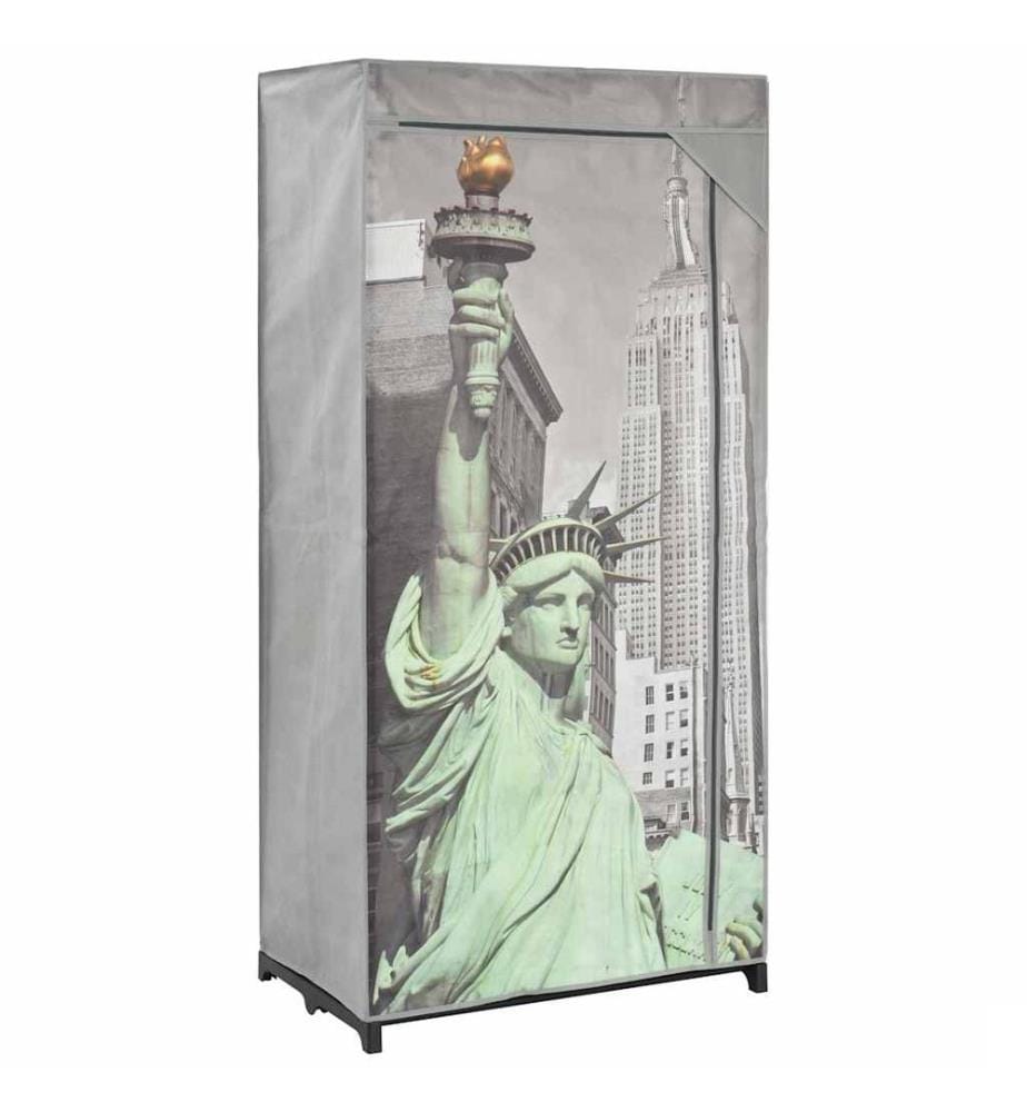 Garde-robe New York 75x45x160 cm Tissu