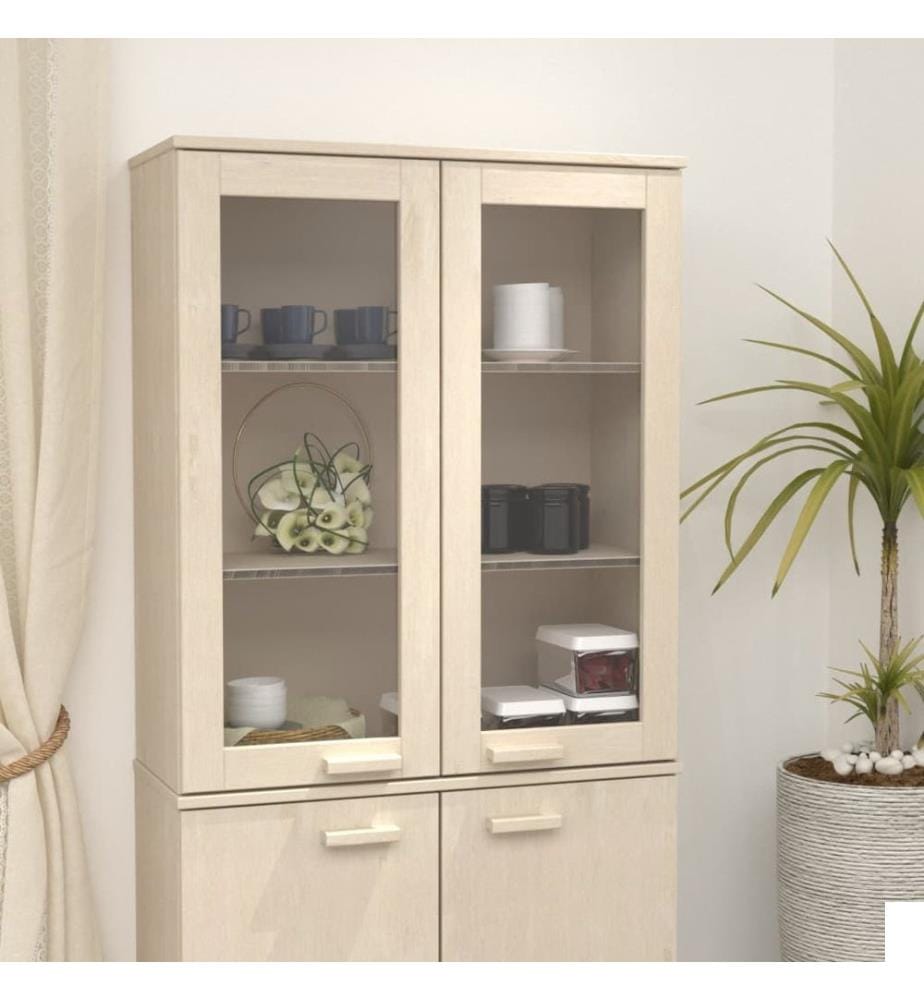 Dessus de buffet HAMAR Marron miel 85x35x100 cm Bois de pin