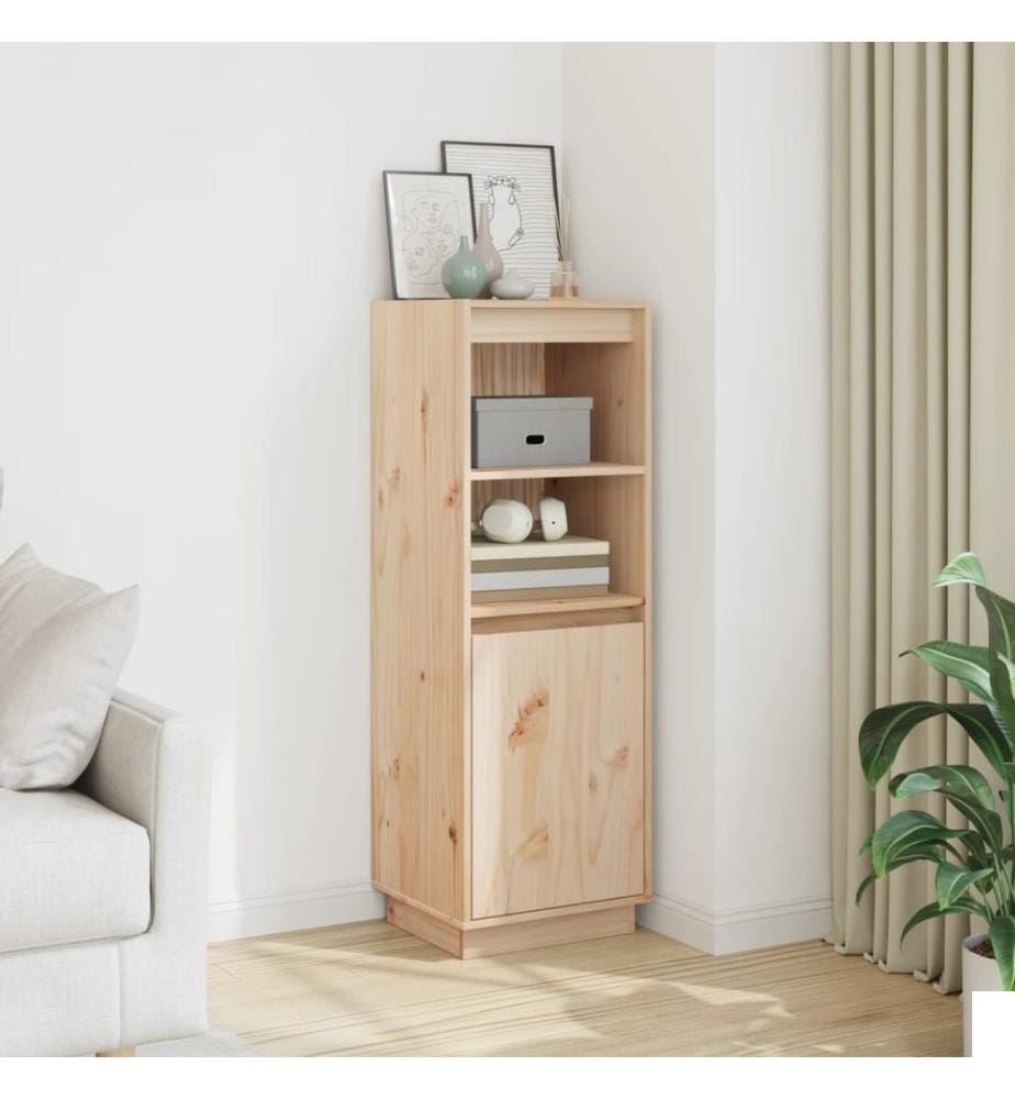 Buffet haut 37x34x110 cm Bois massif de pin