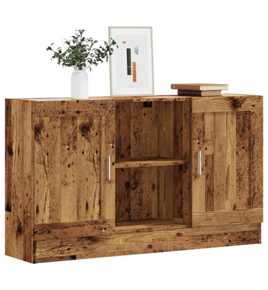 Buffet vieux bois 120x30,5x70 cm bois d'ingénierie