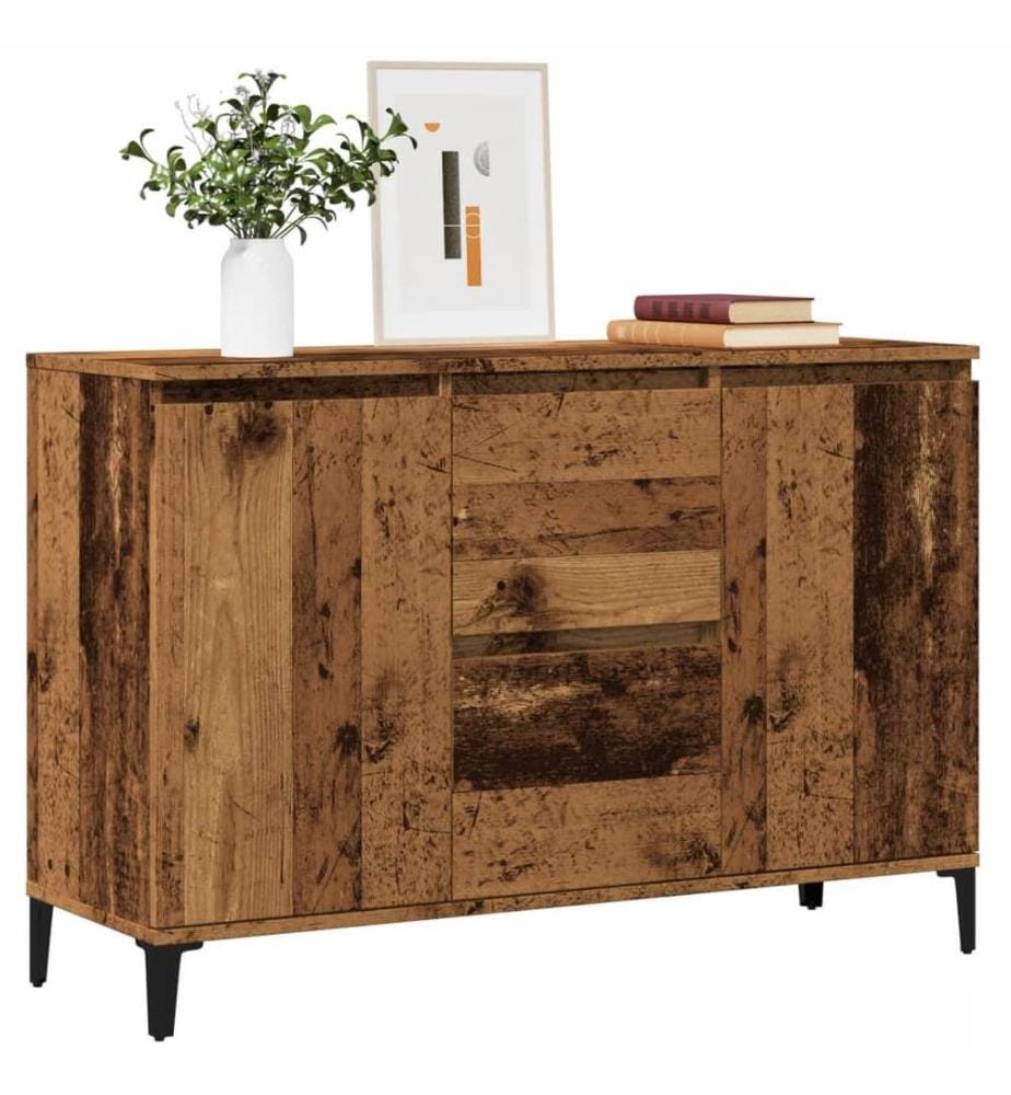Buffet vieux bois 102x35x70 cm bois d'ingénierie
