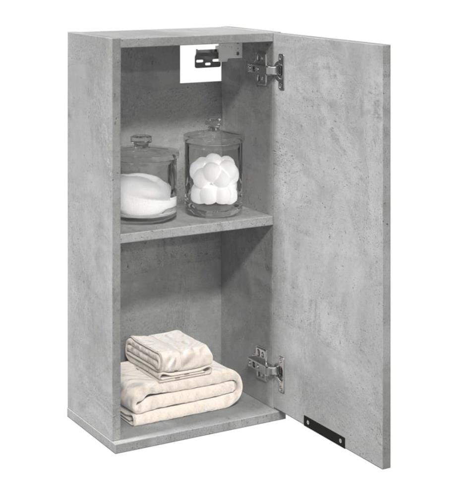 Armoire de salle de bain murale Gris béton 32x20x67 cm