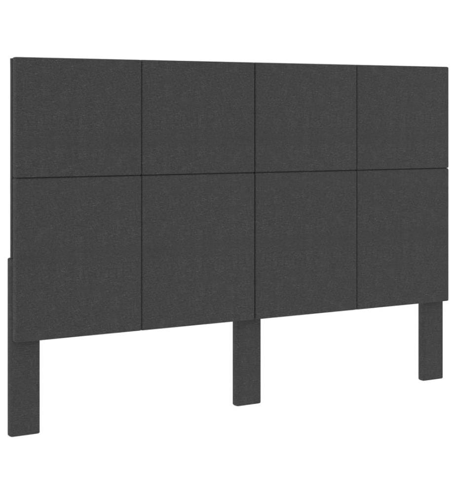 Tête de lit Gris foncé Tissu 160x200 cm