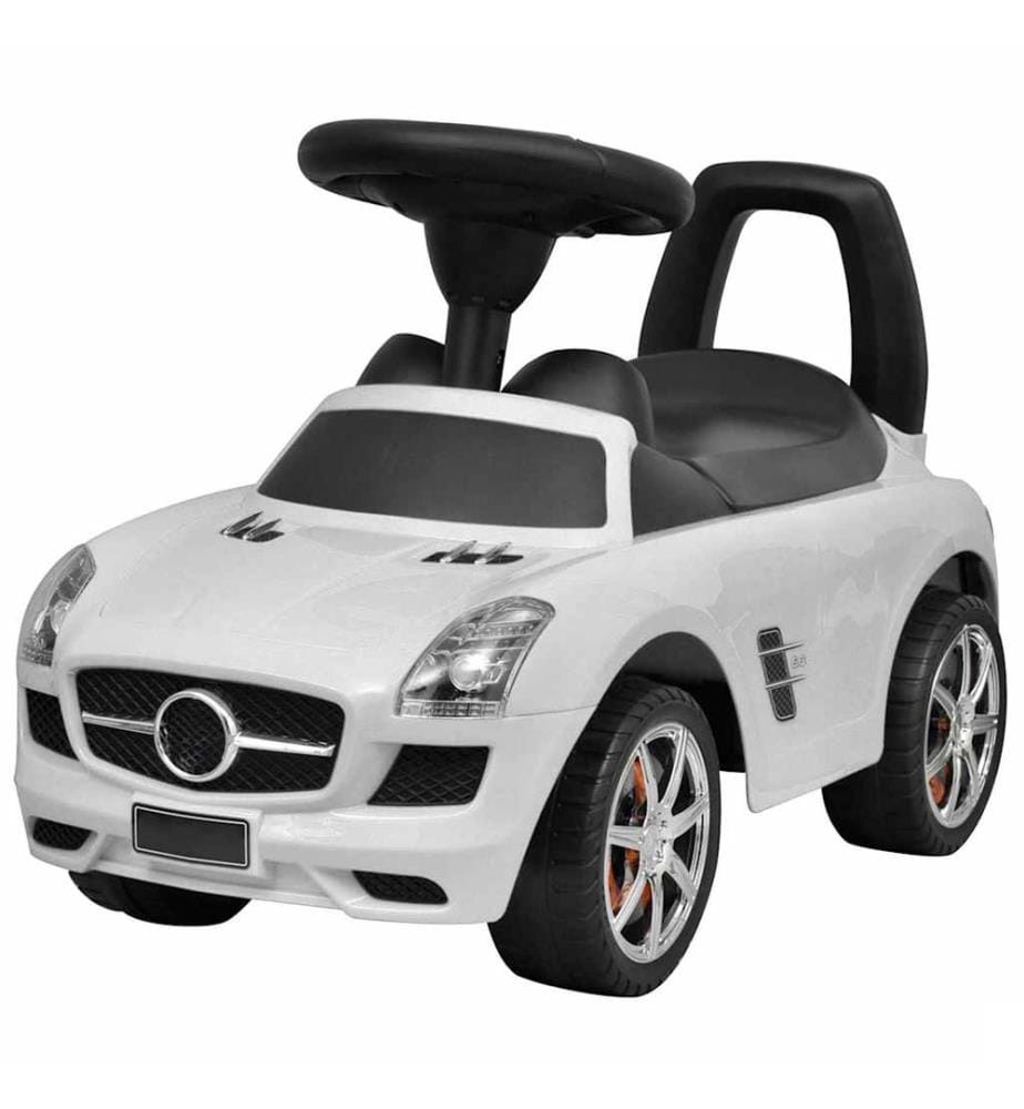 Voiture à pousser par pieds pour enfants blanc