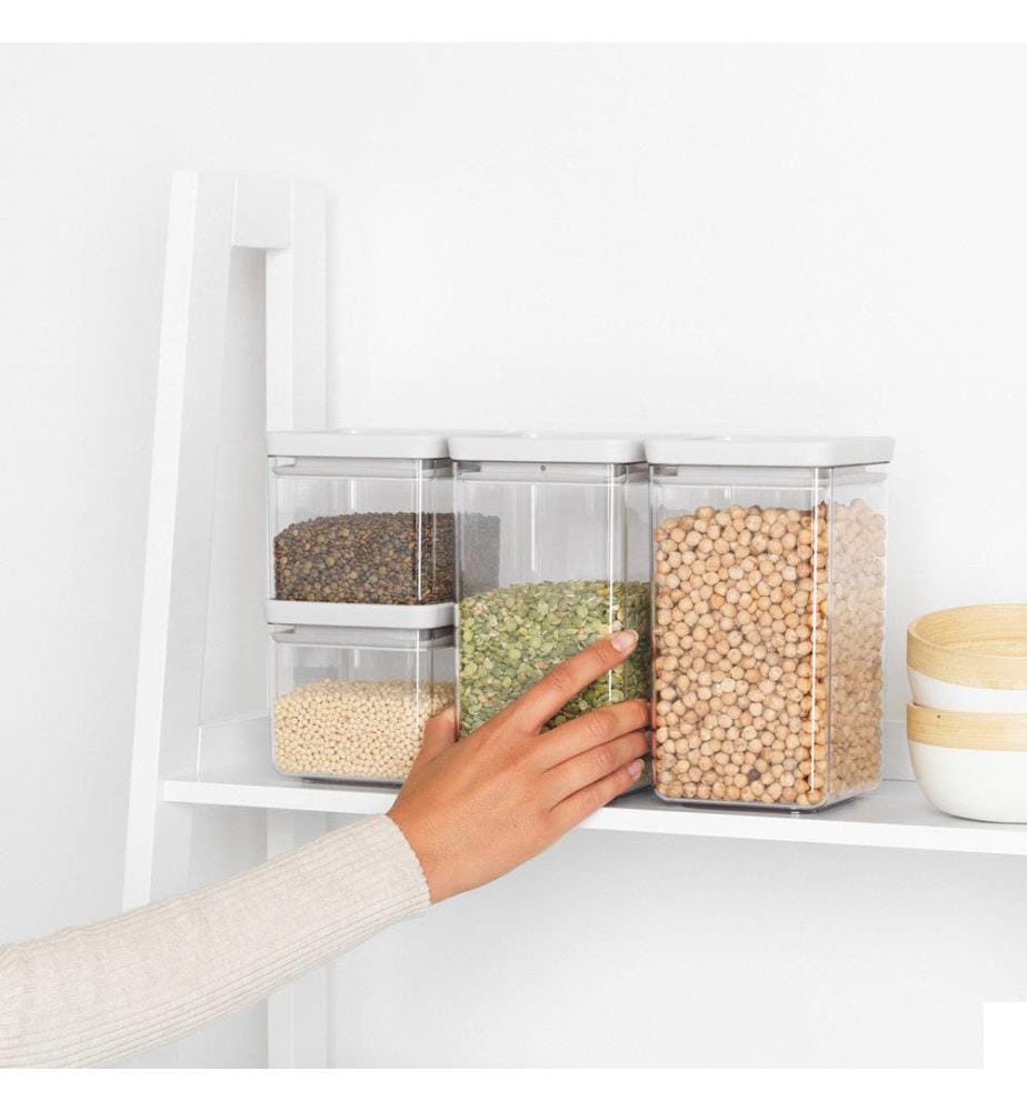 Set de 4 Boîtes de Conservation TASTY+ - Light Grey