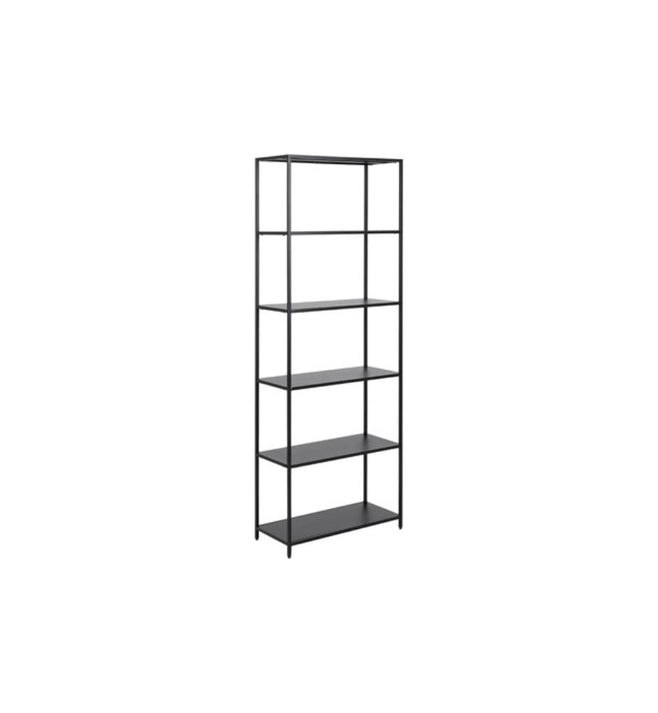 Bibliothèque Newcastle 185x69,5x30 cm - Noir