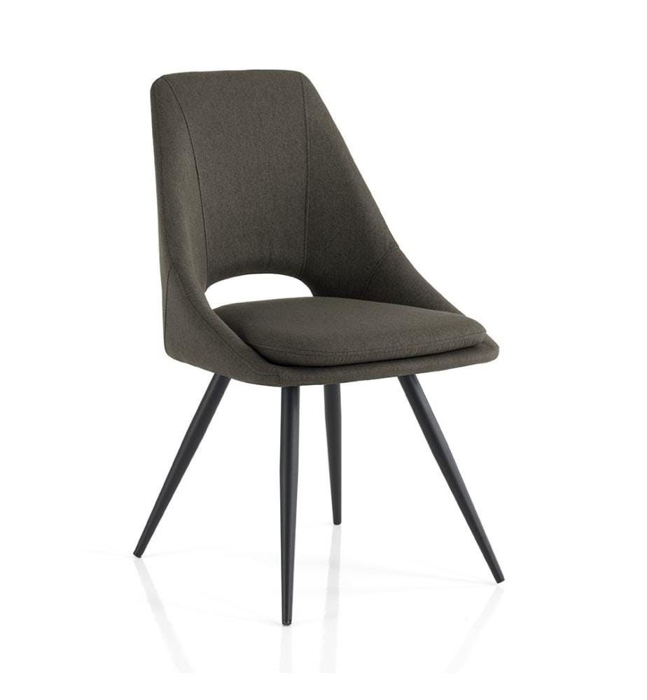 Lot de 2 Chaises Betta - Gris foncé