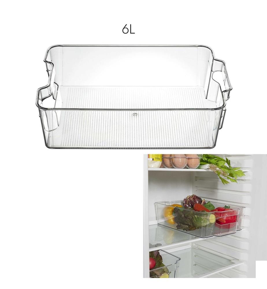 Bac de Rangement Frigo 6L - Transparent