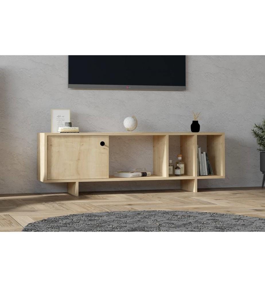 Meuble TV, chêne, panneau de particules mélaminé