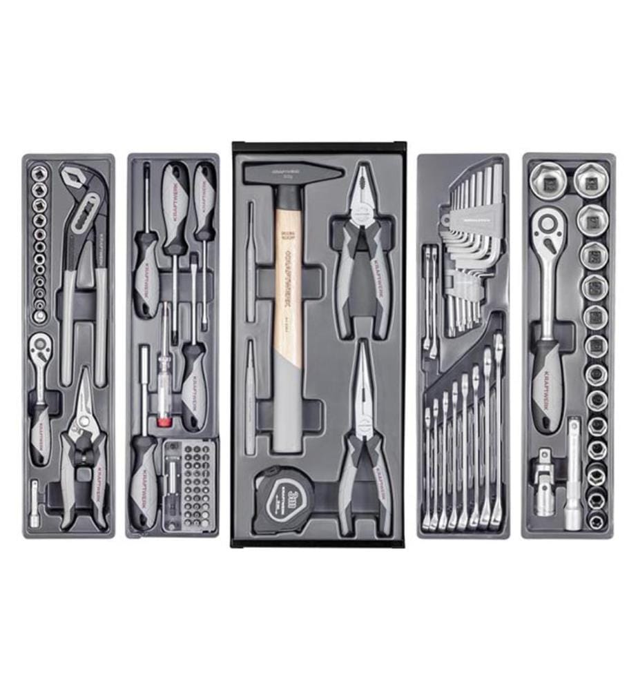 Boîte à Outils Base Line 106 Pièces - Noir et Argenté