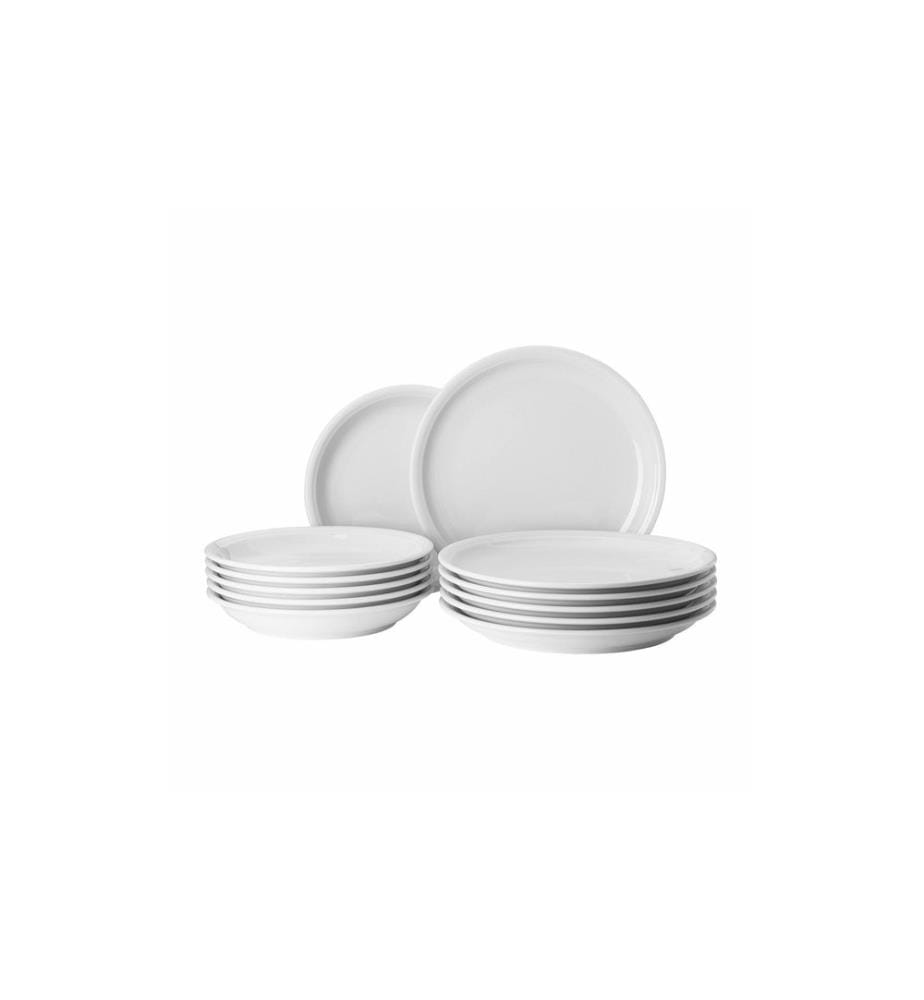 THOMAS - Set dassiettes Trend 12 pièces, Blanc