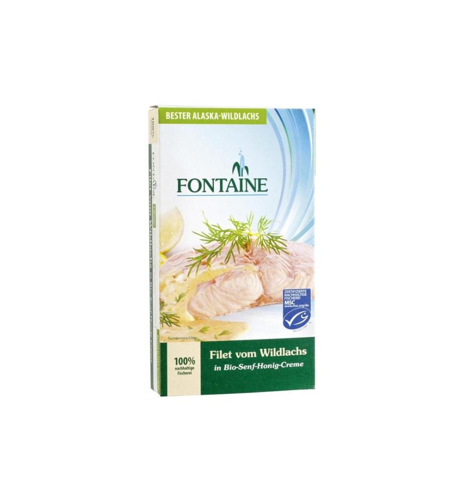 Fontaine - Conserves Filet de saumon sauvage à la crème de moutarde 200 g