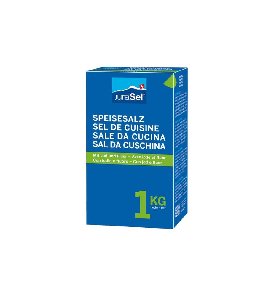 Schweizer Salinen - Sel de cuisine avec iode et fluor 1 kg
