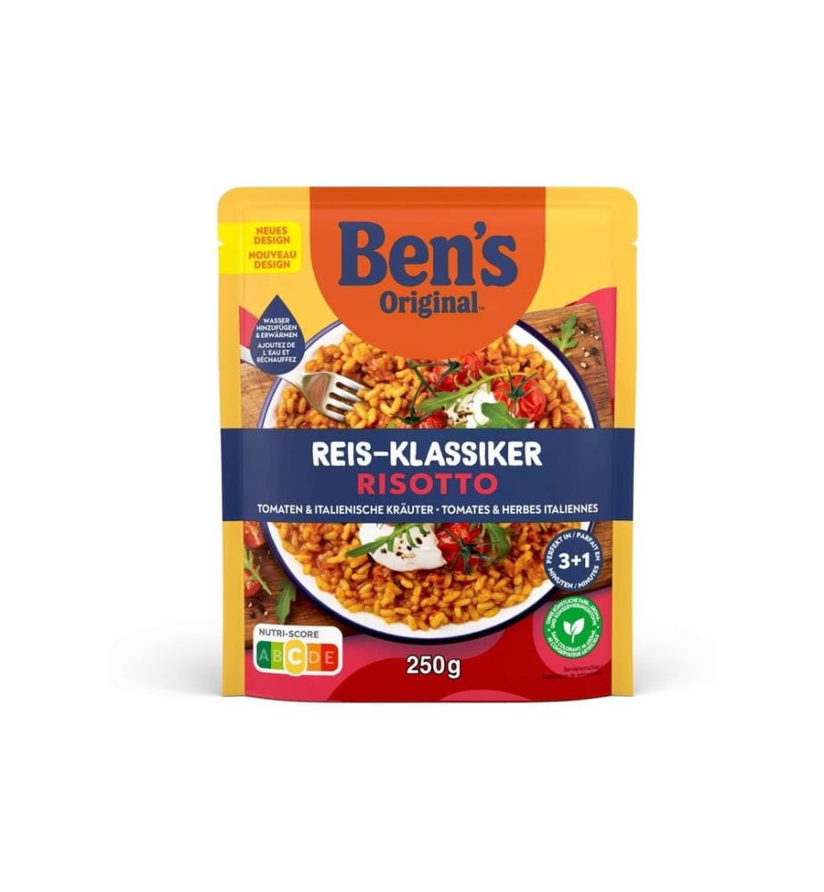 BEN'S ORIGINAL - Plat préparé Risotto Tomates et herbes italiennes 250 g