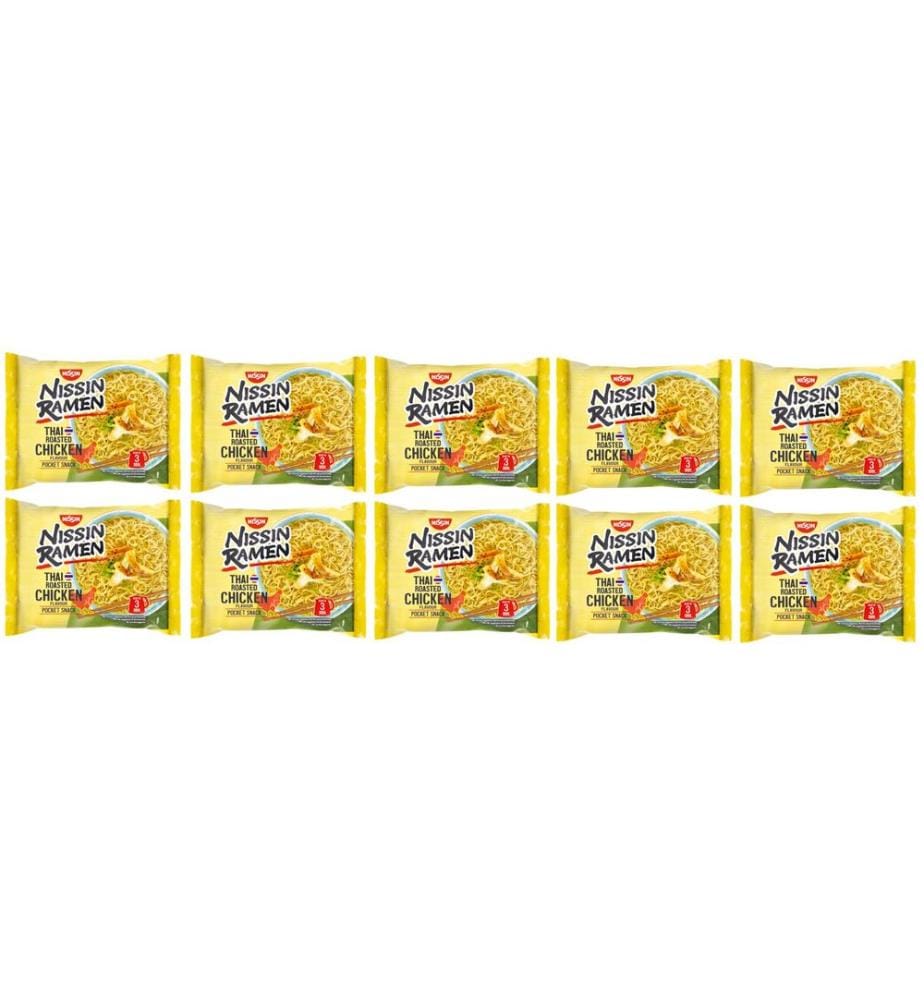 NISSIN FOOD - Ramen Thai Chicken 10 x 65 g