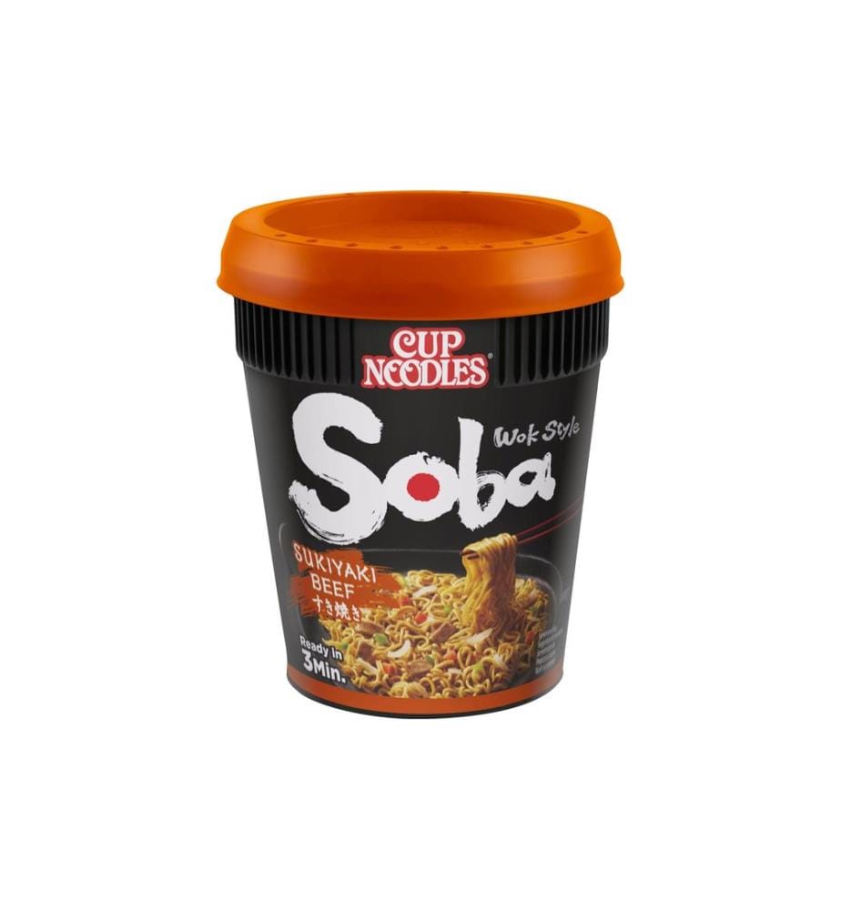 NISSIN FOOD - Gobelet Soba Cup Sukiyaki Boeuf 89g