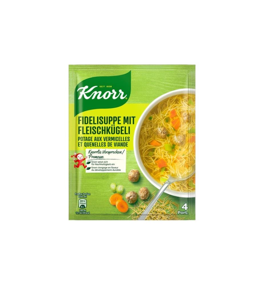 Knorr - Soupe Fidelis avec quenelles de viande 4 portions