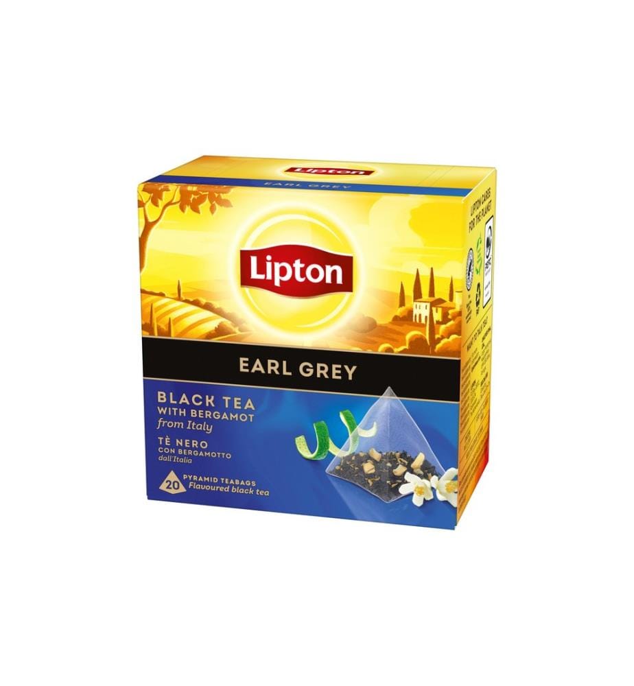 LIPTON - Sachet de thé Thé noir Earl Grey 20 Pièce/s