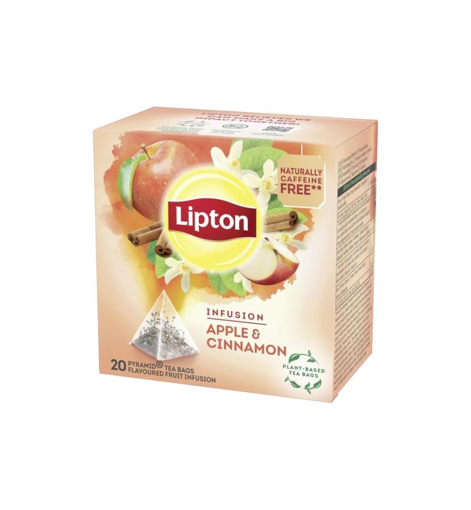LIPTON - Feuilles de thé Pomme & Cannelle 20 Pièce/s